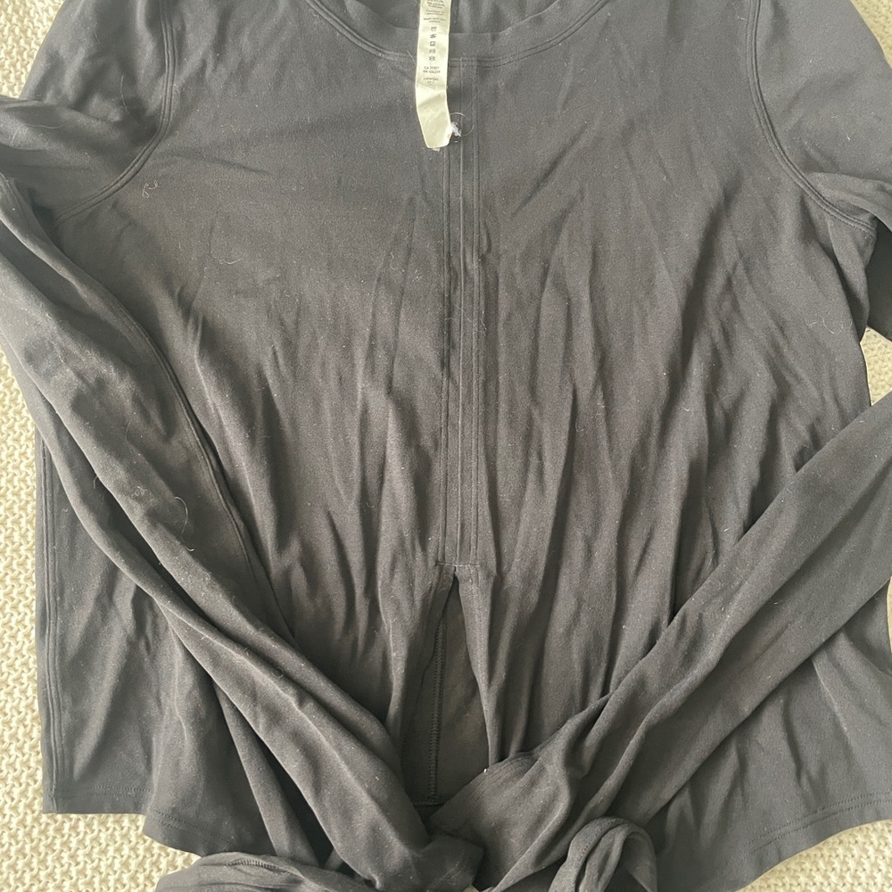 lululemon athletica Charcoal Long Sleeve Top